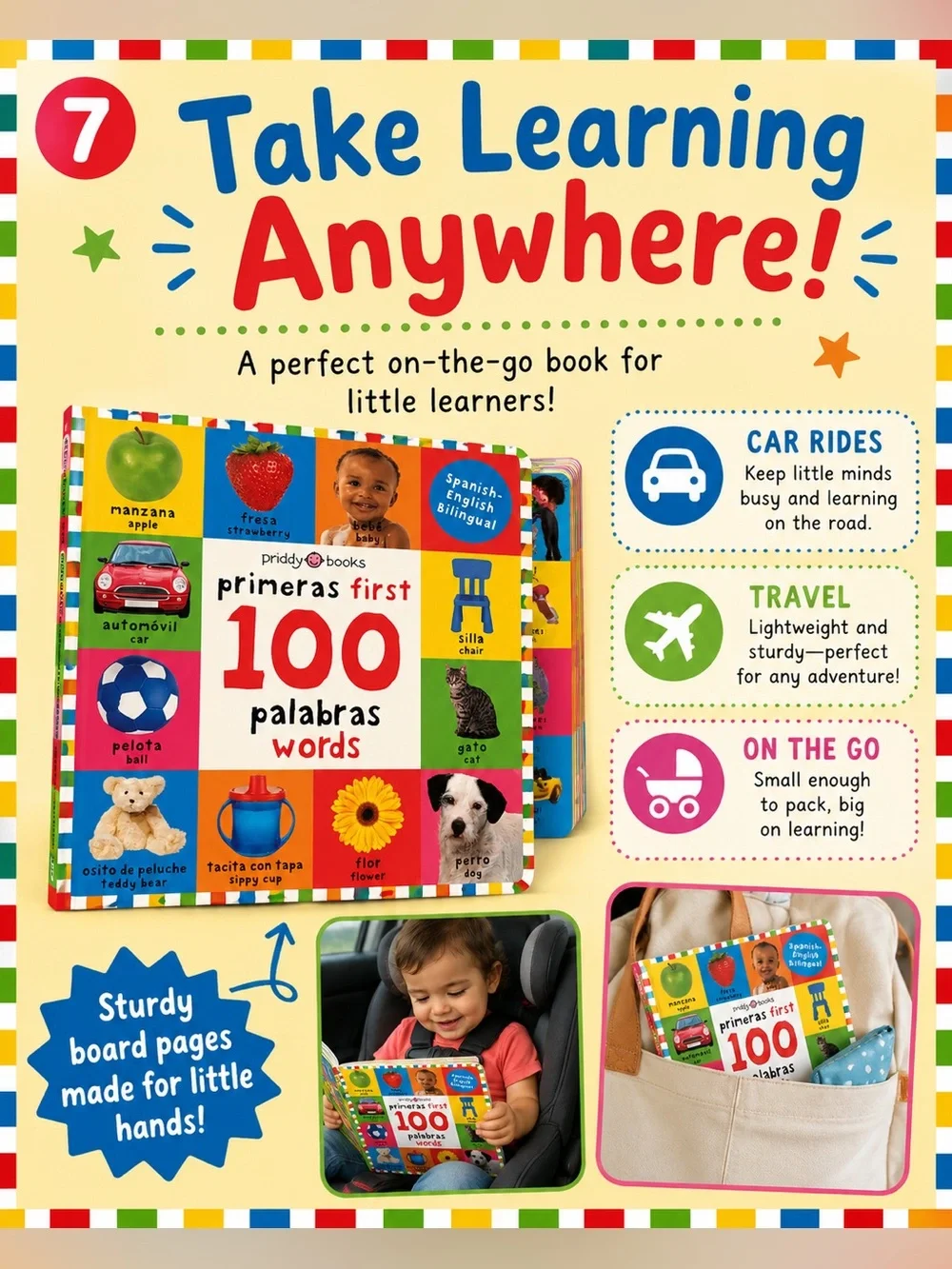 Priddy Books 100 First Primeras Words Palabras in English and Spanish